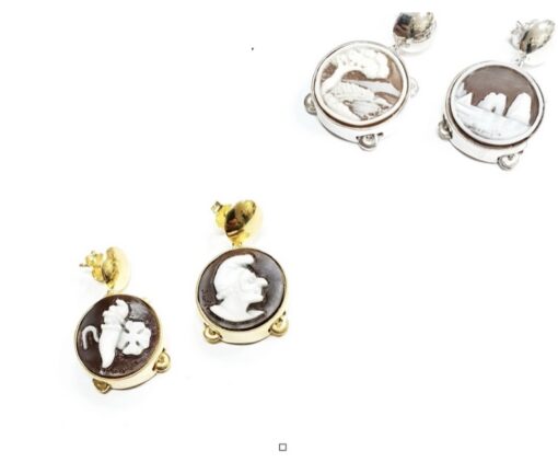 Cameo earrings