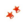 Coral star, star , handmade , earrings