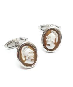 Cameo engraved on sardonia twins