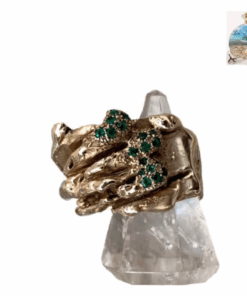 Gold ring with emeralds stones, luxury jewel, gold ring , rings with emeralds , italian jewelry , emerald gemstone