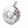 Madonna pendant with silver 925 and zircons stones , pendant with Madonna, madonna and child