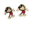 Silver 925 mickey mouse vintage pin, pin for men , pin for jacket , mickey mouse pin,