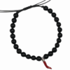 Black Agate and Red Coral horn pendant, bracelet for men , black , coral horn pendant , corniciello bracciale,made in italy, unisex jewel