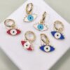 Eye dangling  earrings, earrings with eye, eye earrings , lucky gift