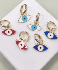 Eye dangling  earrings, earrings with eye, eye earrings , lucky gift