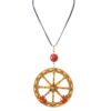 Sicilian pendant, sicilian necklace, sicily charm, sicilian necklace , handmade Sicilian Cart Wheel Necklace ,Unique Sicilian Artisan Jewels