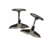 Sterling Silver 925 Whale Tail Cufflinks – Elegant Nautical Statement for Men