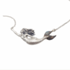 Sterling Silver Mermaid Necklace – Oxidized Finish | 45 cm Chain | Handmade Mystical Jewelry